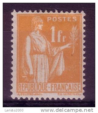 YT 286 - Paix 1F Orange - Neuf * - 1932-39 Peace