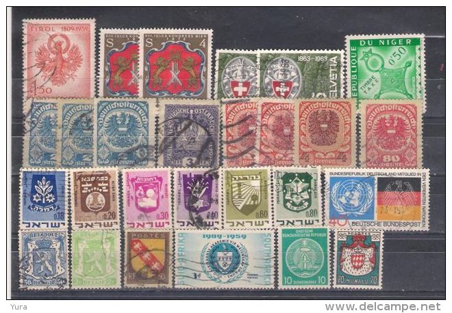 Lot 123 Coat Of Arms Small Collection  3 Scans   75 Different MNH, Used - Francobolli