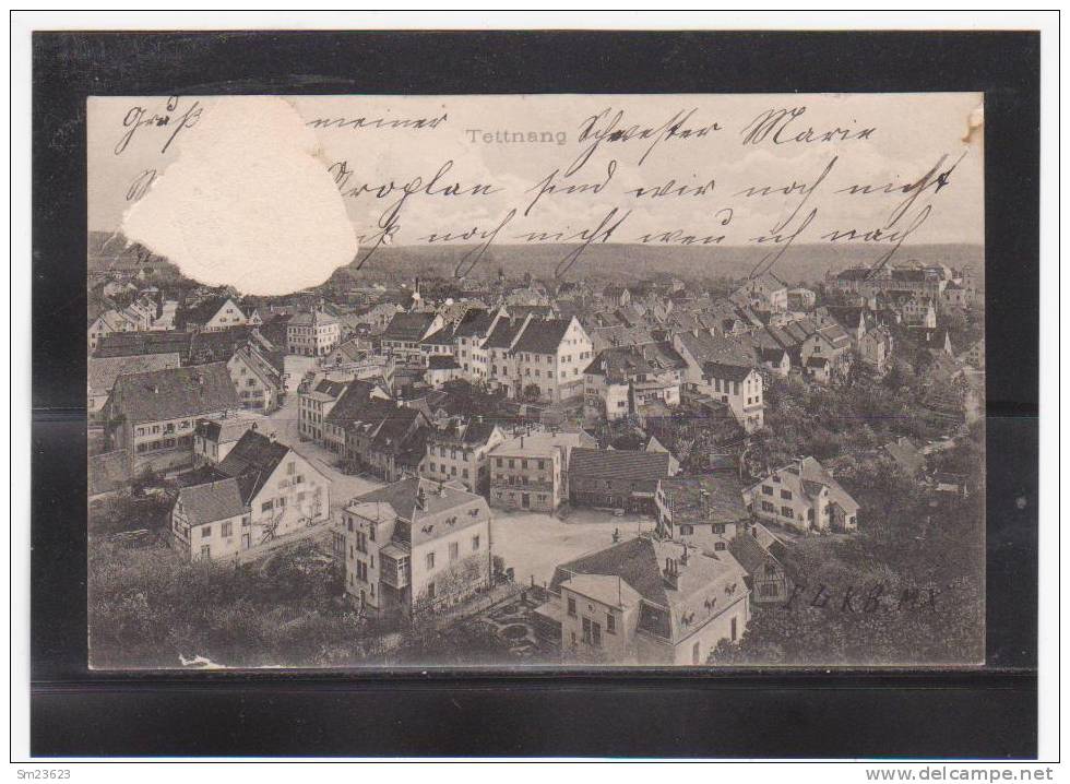 Tettnang (AL147)  Stadtbild - 1909 - Karte Oben Links Fehler - Siehe Scan - - Tettnang