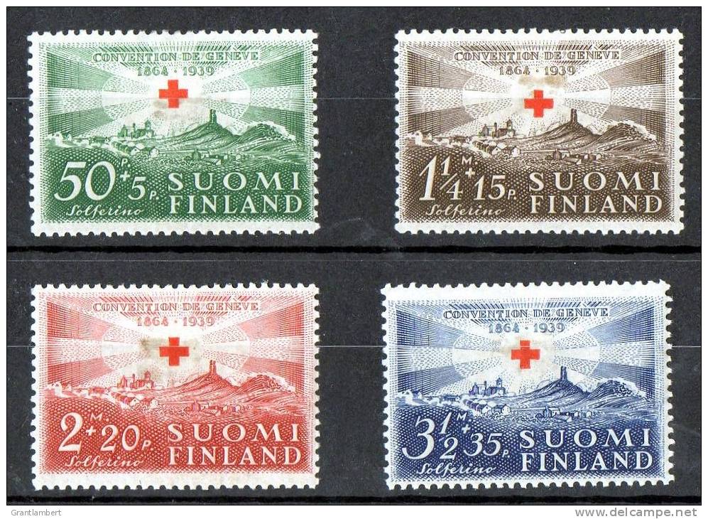 Finland 1939 Red Cross Set Of 4 MH  SG 330-333 - Ungebraucht