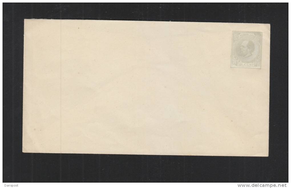 Nederland Wilhelm III 12 1/2 Cent - Postal Stationery