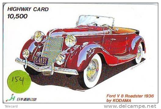 Carte Prépayée Voiture  (154) OLDTIMER JAPAN * Carte JAPON * WAGEN * CAR * AUTO  * FORD - Cars