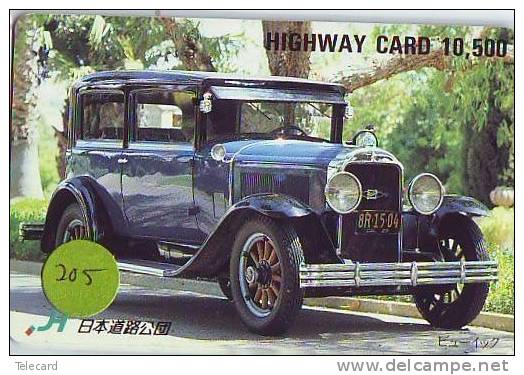 Carte Prépayée Voiture (205) OLDTIMER JAPAN * Carte JAPON * WAGEN * CAR * AUTO  * FORD - Cars