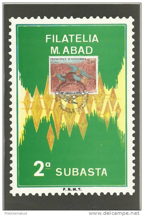 ANDORRA-CATALOGO DE LA 2ª SUBASTA REALIZADA POR FILATELIA M. ABAD.  EL 25.10. 1980. CON SELLO MATASELLADO  P. DIA. - Otros & Sin Clasificación