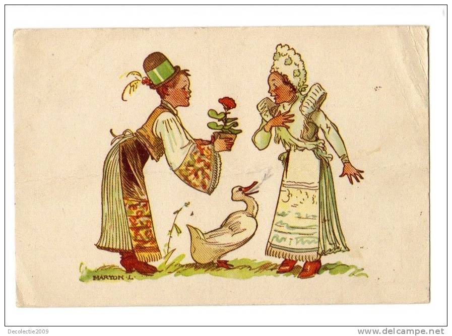 Bc65869  Hugary Port Popular Duck Canard  Folk Folklore Type Costume Dance Perfect Shape 2 Scans - Ungheria