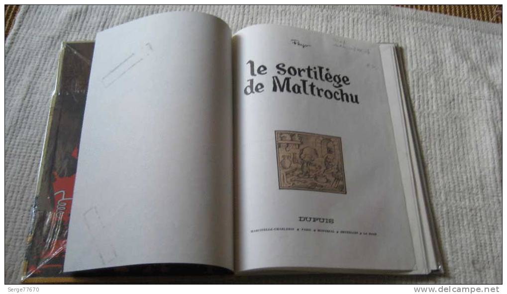 LE SORTILEGE DE MALTROCHU JOHAN PIRLOUIT PEYO Spirou édition Originale Eo Schtroumpfs Schtroumpf - Johan Et Pirlouit