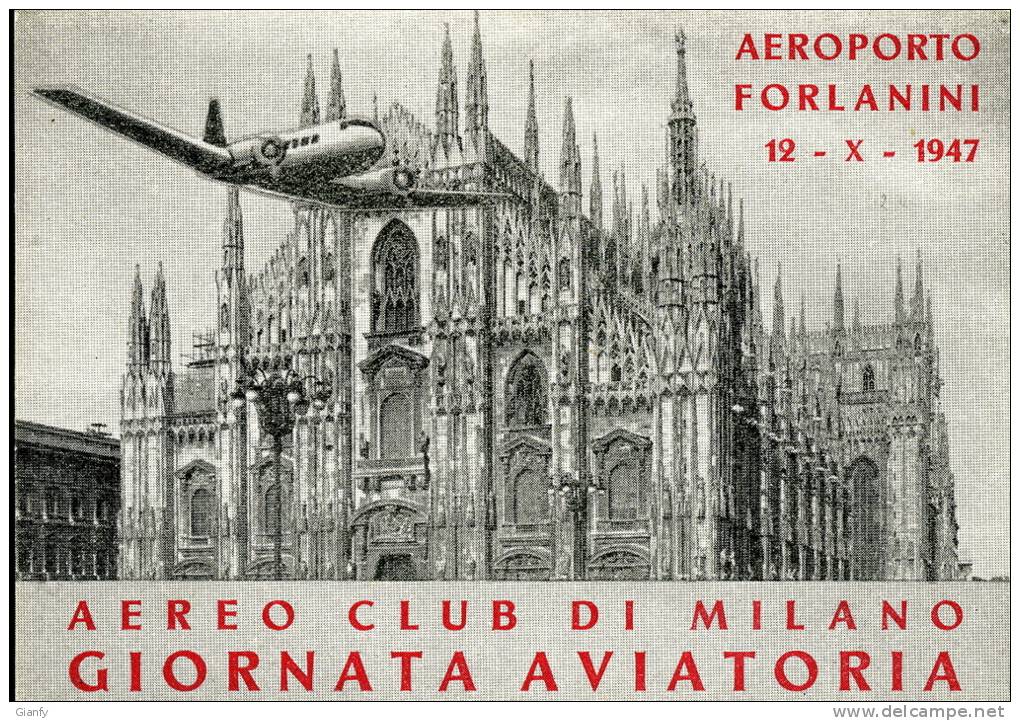 AEREO CLUB MILANO GIORNATA AVIATORIA AEROPORTO FORLANINI 1947 - Meetings