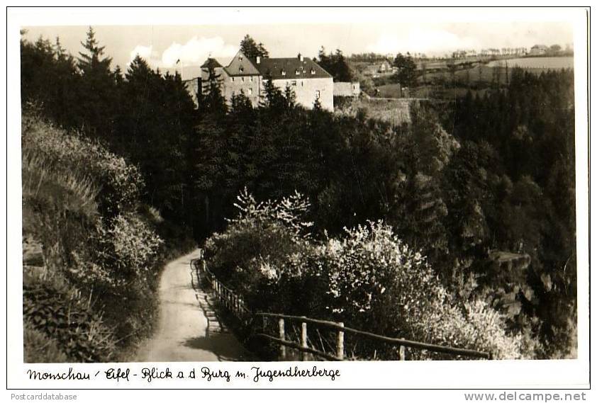 Monschau / Eifel - Blick A D Burg M Jugendherberge - Monschau