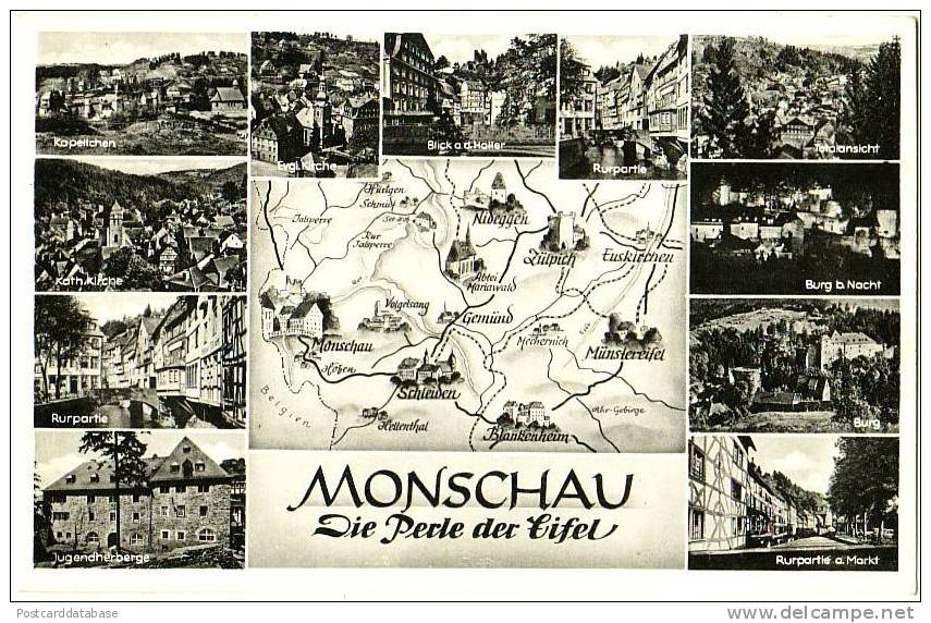 Monschau - Die Perle Der Eifel - & Map - Monschau