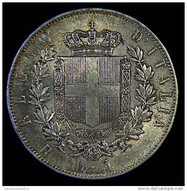 5 LIRE SCUDO SILVER SILBER ARGENTO 1876 R - AFFARE! - 1861-1878 : Vittoro Emanuele II