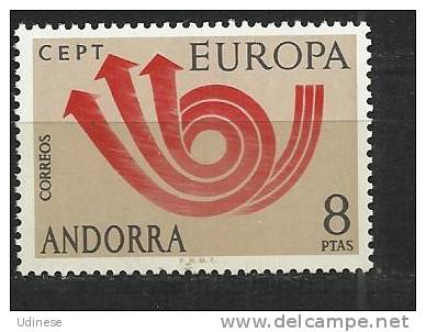 ANDORRA 1973 - EUROPA  8 - CPL. SET - MNH MINT NEUF - 1973
