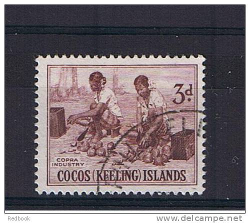 RB 861 - Cocos (Keeling) Islands 1963 - 3d Copra Industry - Fine Used Stamp - SG 1 - Cocos (Keeling) Islands