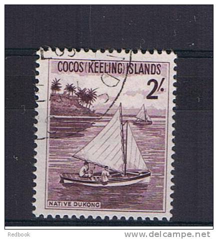 RB 861 - Cocos (Keeling) Islands 1963 - 2/= Jukong Boat - Fine Used Stamp - SG 5 - Cocos (Keeling) Islands