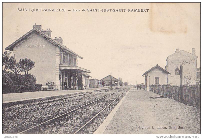 42 / SAINT JUST SUR LOIRE / GARE DE SAINT JUST SAINT RAMBERT / - Saint Just Saint Rambert