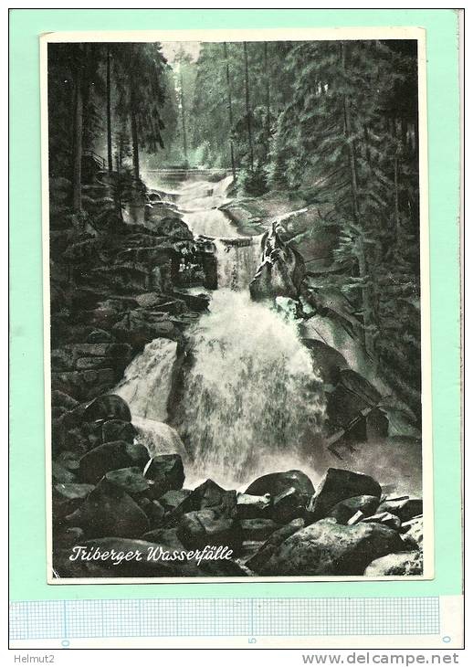 MEE178  Allemagne (B-W)  TRIBERG - Friberger Wasserfall - Torrent Chutes (voir Détails2scan) RARE N&B écrite - Triberg