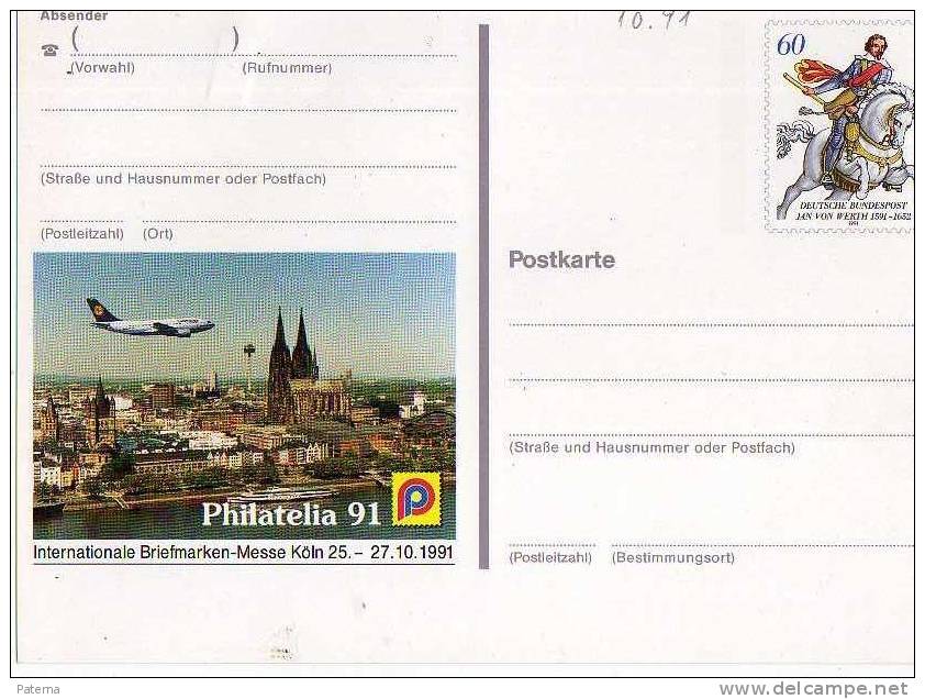 Entero Postal, Alemania, Philatelia 1991, Entier Postal - Postales - Nuevos