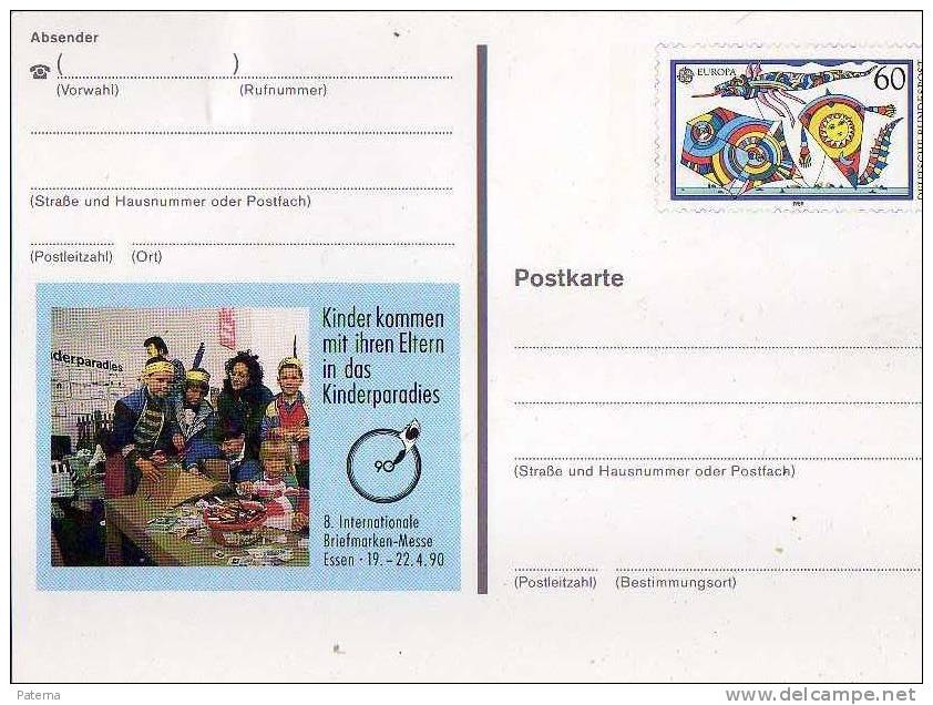 Entero Postal, Alemania,  1990, Entier Postal - Postcards - Mint
