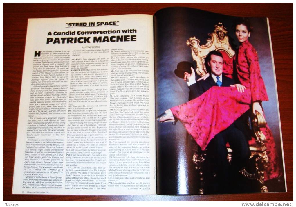 Starlog 53 December 1981 Blade Runner Heart Beps A New Era Of Robotics The Avengers´ Patrick MacNee - Entertainment