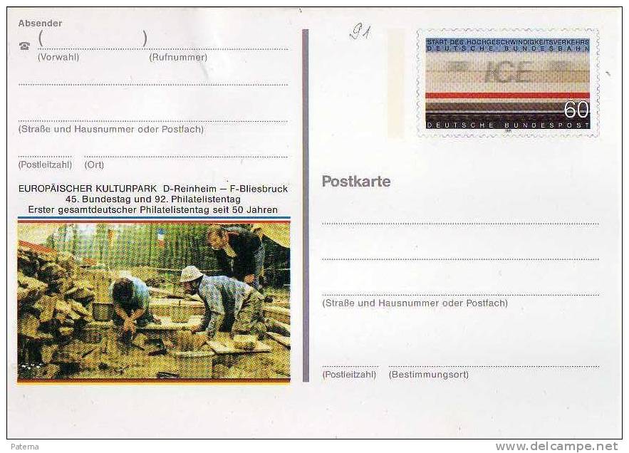 Entero Postal, Alemania,  1991, Entier Postal - Postkaarten - Ongebruikt