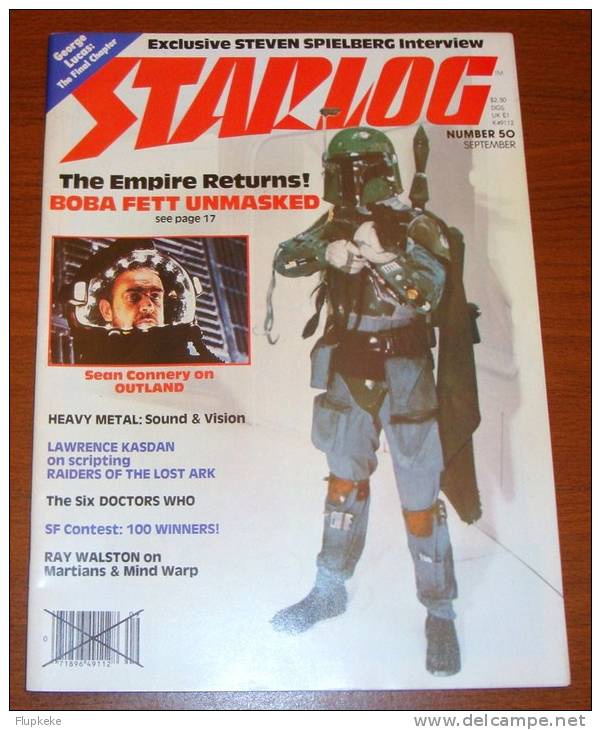 Starlog 50 September 1981 Sean Connery On Outland The Empire Returns Star Wars - Entretenimiento