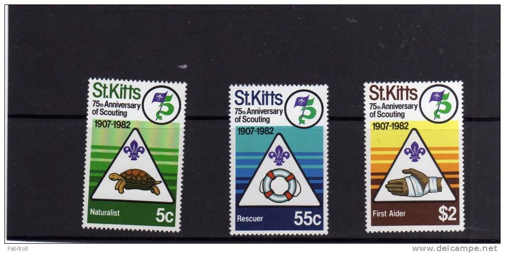 ST. KITTS 1982 SCOUTING - SCOUT  MNH - St.Kitts-et-Nevis ( 1983-...)