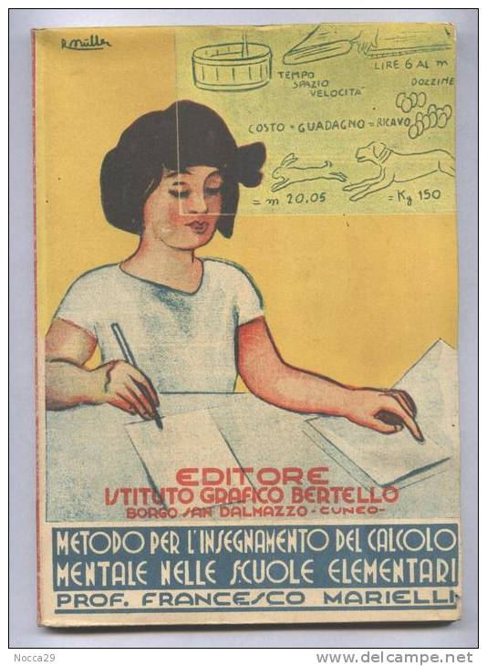 RISOLUZIONE  PROBLEMI NELLE SCUOLE ELEMENTARI(1^) 1934 BORGO SAN DALMAZZO - Mathematik Und Physik