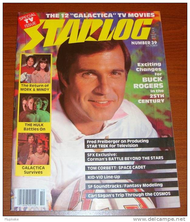 Starlog 39 October 1980 Galactica The Movies Buck Rodgers In The 25th Century The Hulk - Entretenimiento