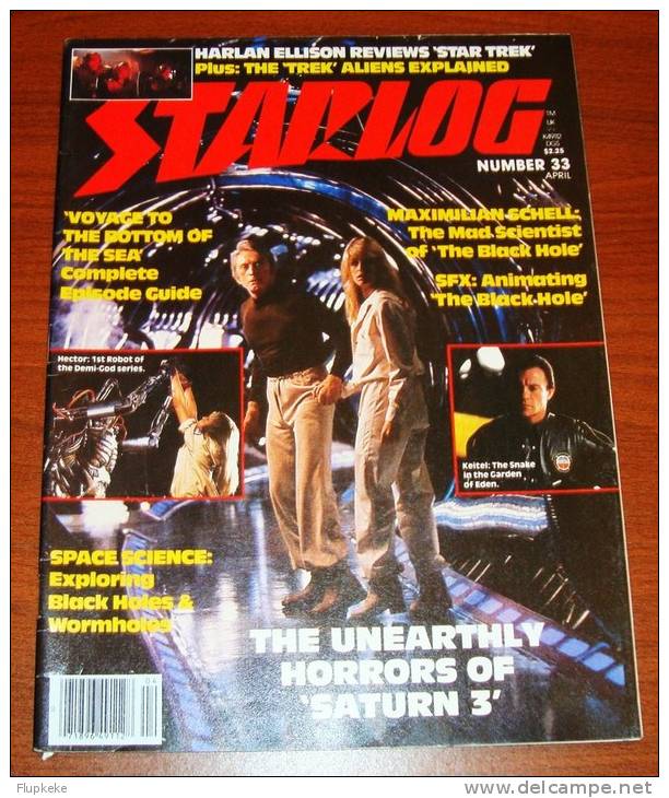 Starlog 33 April 1980 Saturn 3 Kirk Douglas Farraw Fawcett - Entretenimiento