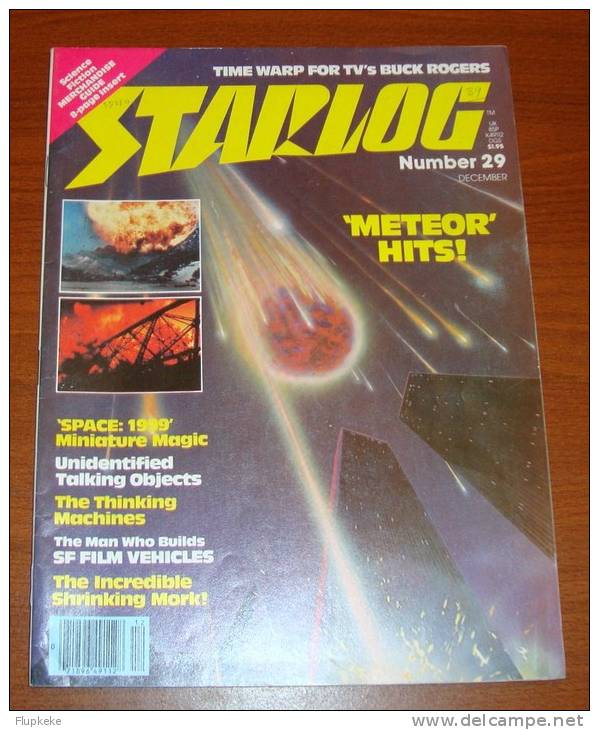 Starlog 29 December 1979 Meteor Space 1999 Miniature Magic Time Warp For Tv´s Buck Rogers - Entretenimiento