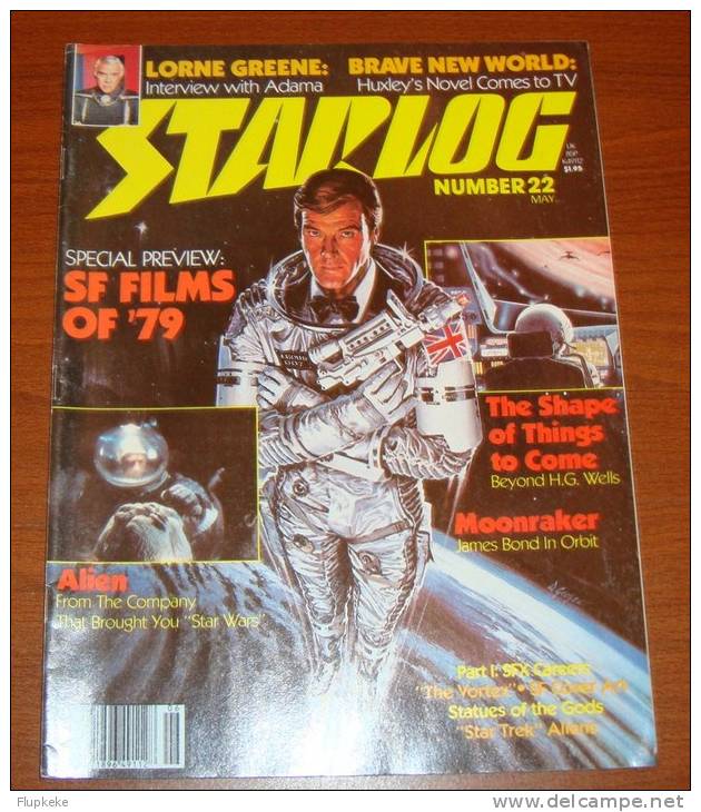 Starlog 22 May 1979 Roger Moore Moonraker Lorne Greene Interview Alien - Divertissement