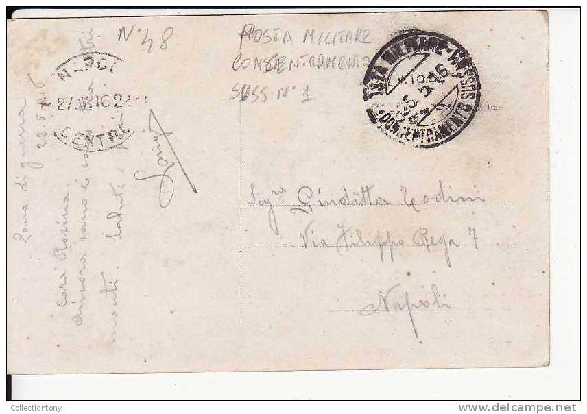 Storia Postale - Cartolina - Posta Militare - Concentramento SUSS N° 1 - 1916 - Storia Postale