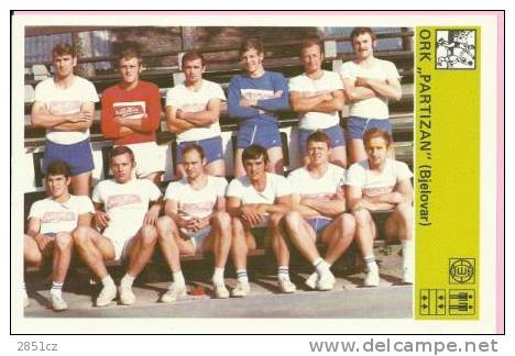 SPORT CARD No 282 - HANDBALL CLUB ´PARTIZAN´ (Bjelovar), Yugoslavia, 1981., 10 X 15 Cm - Handball