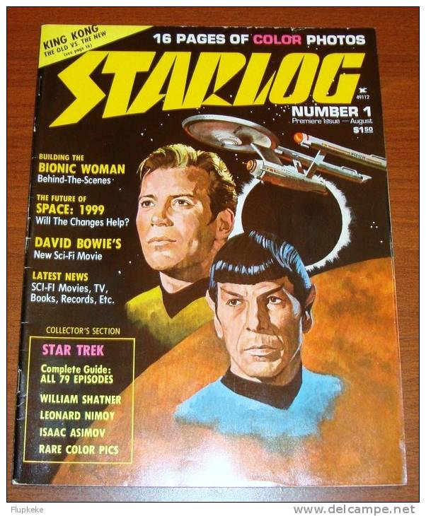 Starlog 1 + 2 + 3 August 1976 To January 1977 Star Trek Space 1999 Episodes Guides - Divertissement