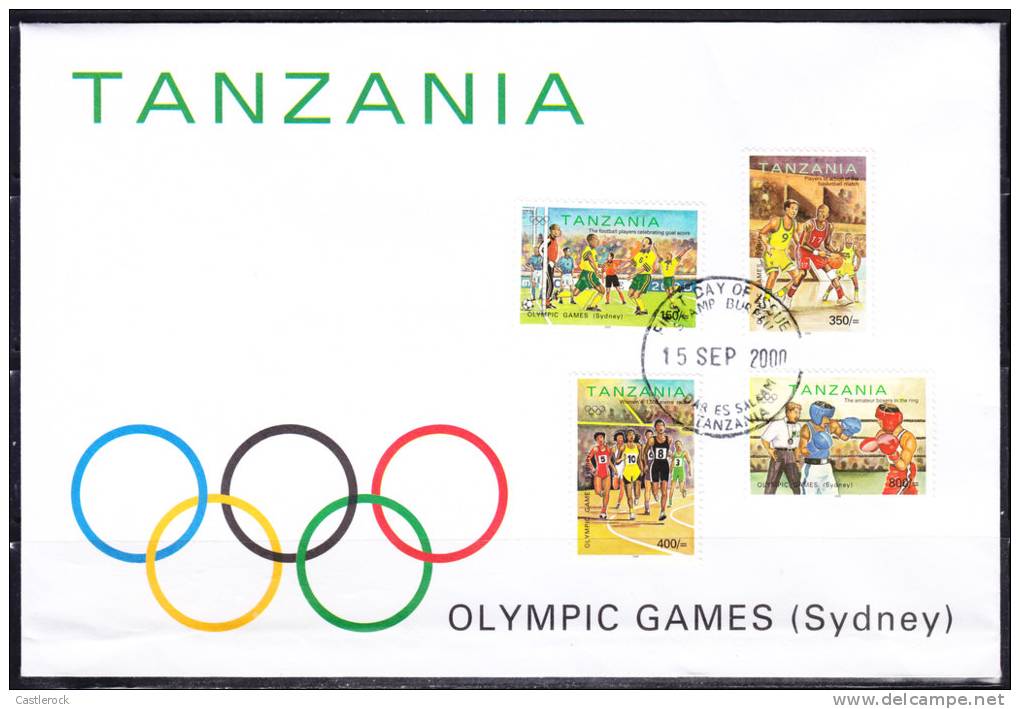 T)TANZANIA 2000 SUMMER OLYMPICS,SYDNEY,FDC.- - Summer 2000: Sydney