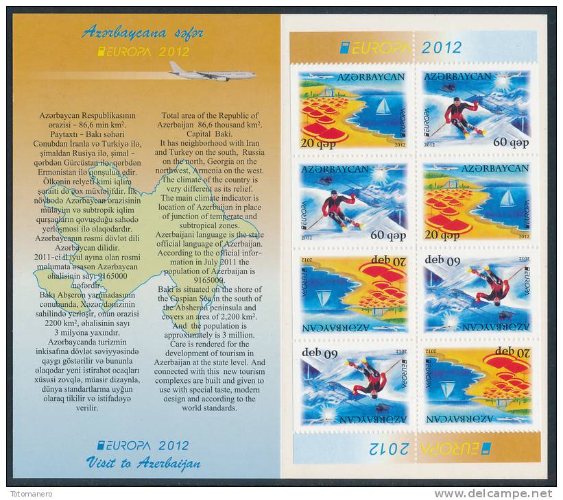 AZERBAIJAN/AZERBAIDSCHAN EUROPA 2012 "Visit" Booklet/MH** - 2012