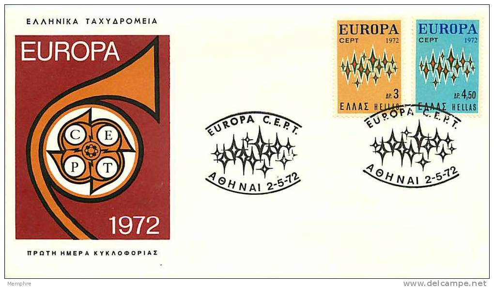 1972   Europa CEPT   FDC  Non Adressé - FDC