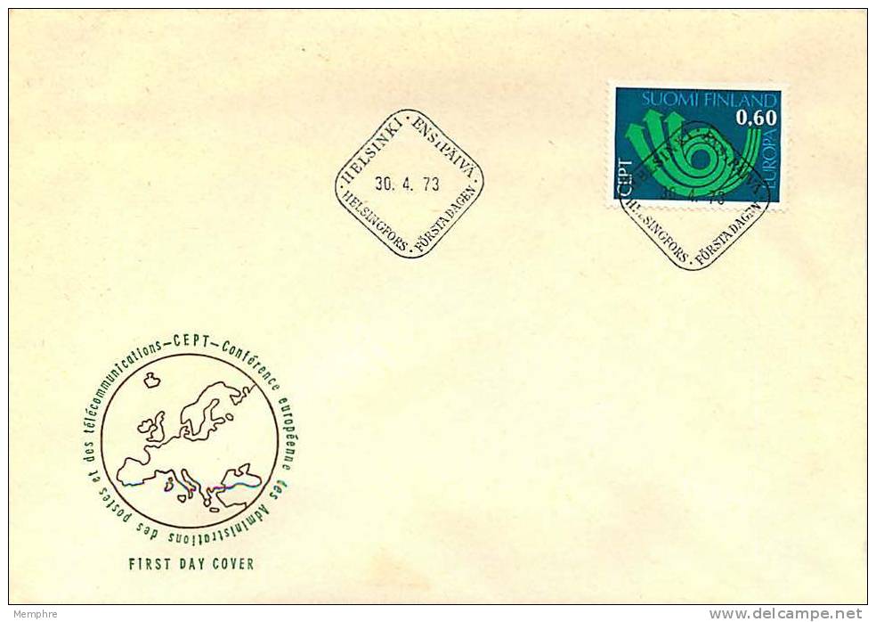 1973  Europa CEPT   FDC  Non Adressé - FDC