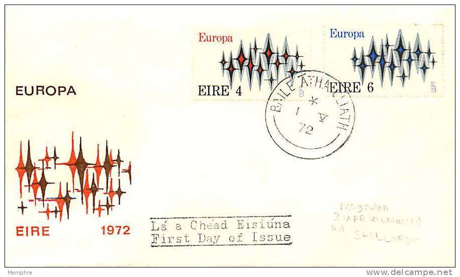 1972  Europa CEPT   FDC - Storia Postale