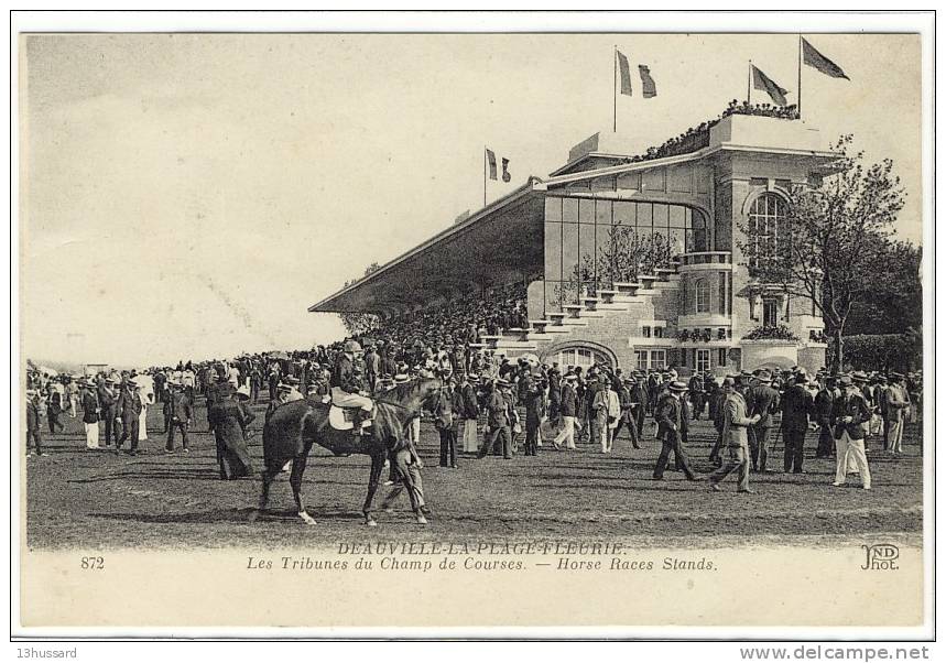 Carte Postale Ancienne Deauville - Les Tribunes Du Champ De Courses - Chevaux, Hippisme, Hippodrome - Albanien