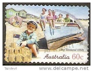 AUSTRALIA - DIECUT - USED 2010 55c Long Weekend ' 50's - Used Stamps