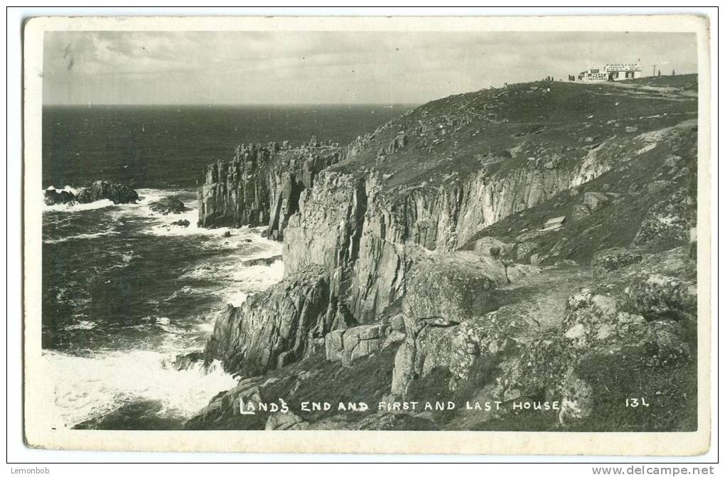 United Kingdom, Land´s End And First And Last House, Unused Real Photo Postcard [P8881] - Land's End