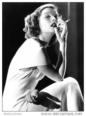 @@@ MAGNET - Katharine Hepburn Smoking, 1930s - Advertising