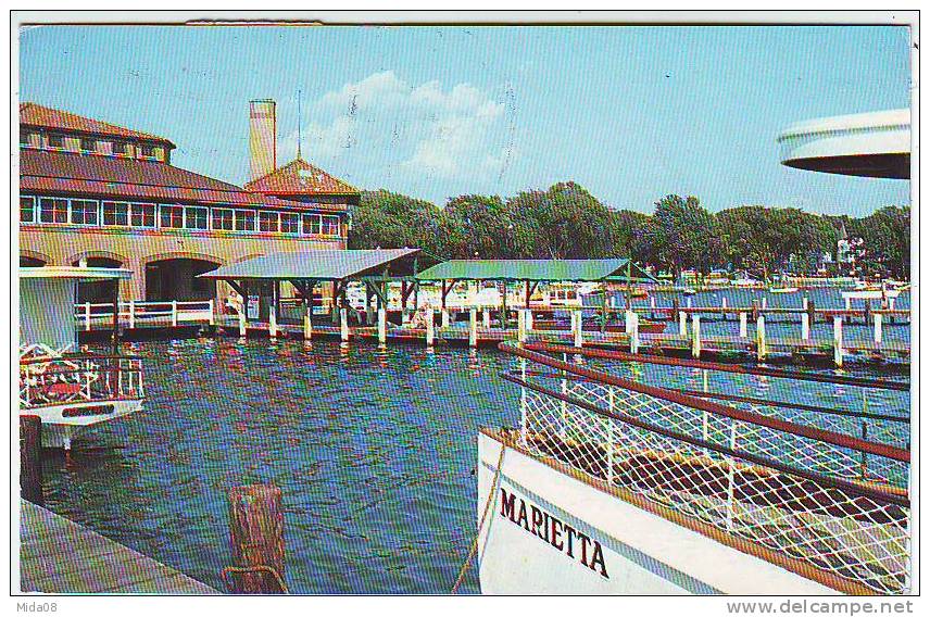 BOAT DOCKS . LAKE GENEVA. WISCONSIN. - Other & Unclassified