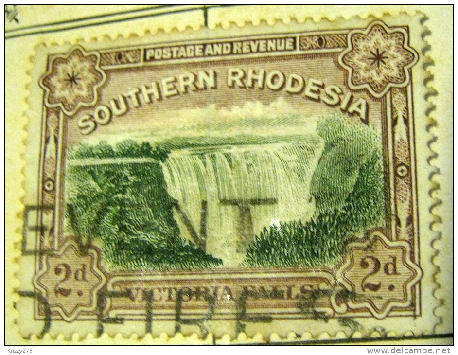 Southern Rhodesia 1932 Victoria Falls 2d - Used - Rodesia Del Sur (...-1964)