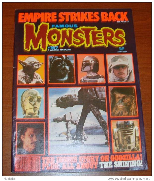 Famous Monsters 167 September 1980 The Empire Strikes Back Star Wars - Divertissement