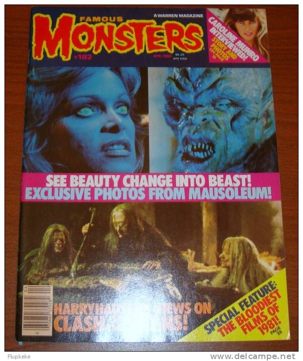 Famous Monsters 182 April 1982 Caroline Munro Interview  Harryhausen's Views On Clash Of The Titans - Divertissement