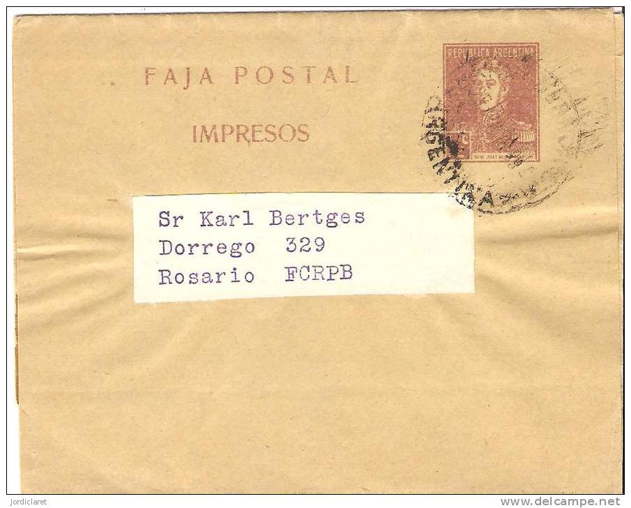 FAJA POSTAL - Postal Stationery