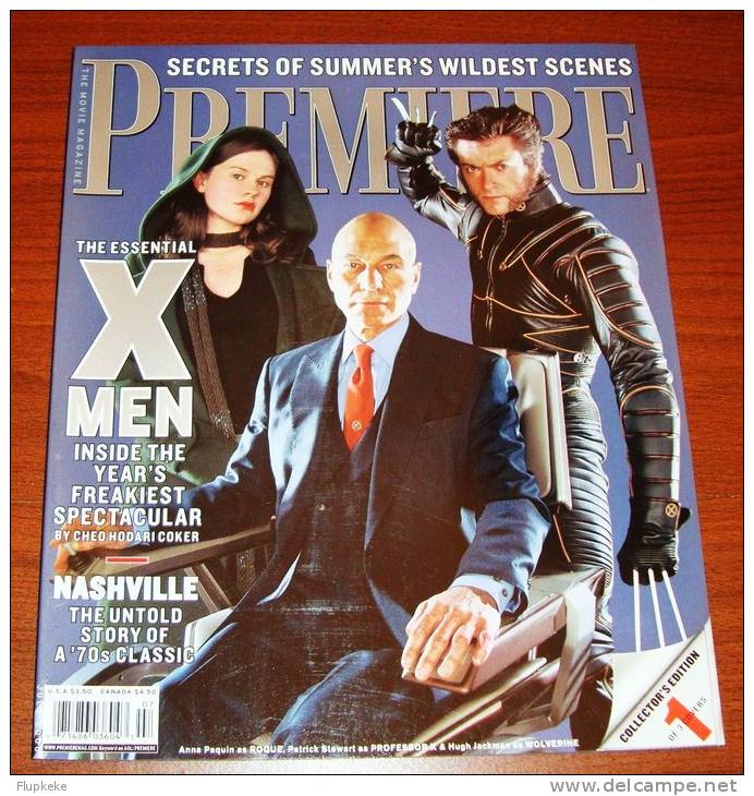 Premiere U.S Edition July 2000 Lot Of The Three Covers Edition X-Men Collector Edition 1+2+3  ! - Divertimento