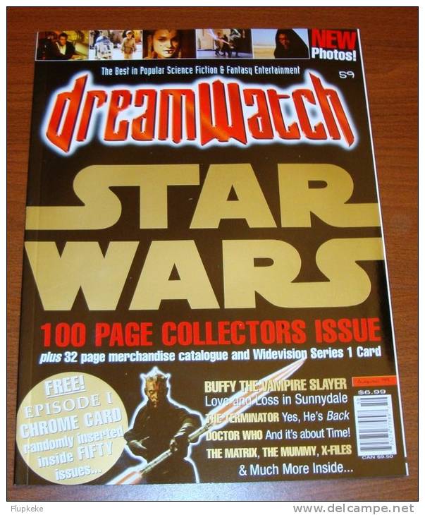 Dreamwatch 59 August 1999 Star Wars Buffy The Vampire Slayer Doctor Who - Entertainment
