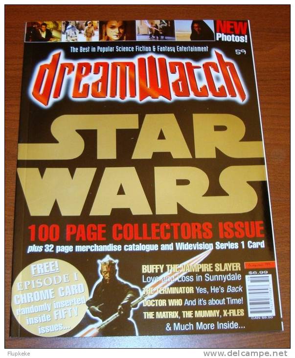 Dreamwatch 59 August 1999 Star Wars Buffy The Vampire Slayer Doctor Who - Divertissement